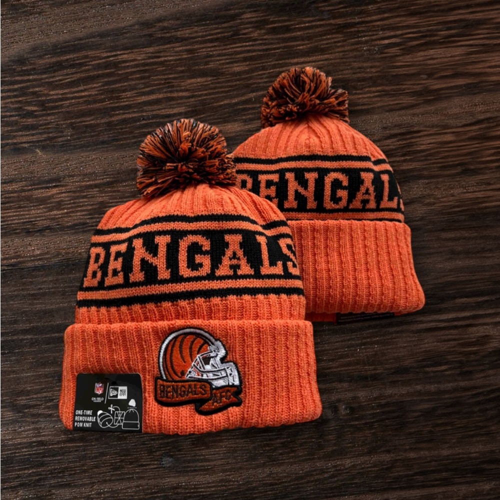 (NWT) NEW ERA  (AFC NORTH) CINCINNATI BENGALS BEANIE HAT NEW ERA (firm price).